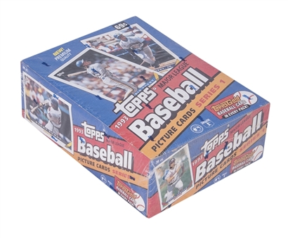 1993 Topps Baseball Series 1 Factory Sealed Wax Box (36 Packs)